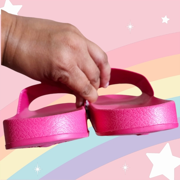 DKNY Girls/Big Kids Size 3½ Pink Slides Sandals fits Women's 5½ - Picture 7 of 10